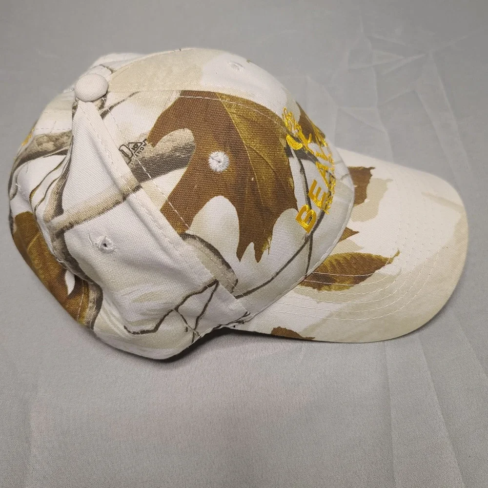 Realtree Baseball Cap Mens OSFM‎ White Camo Beaver Research Embroidered Hat